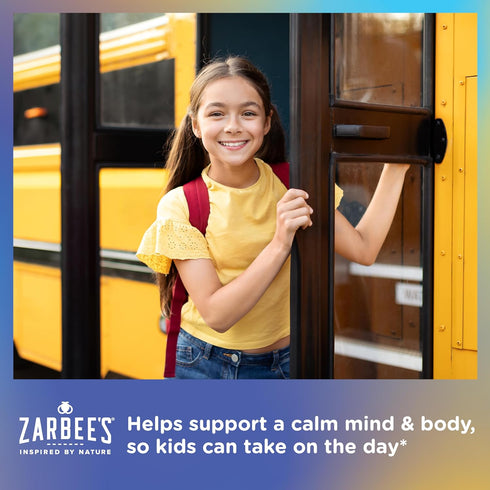 Zarbee's Children's Calm Gummy - Supports Calm Mind & Body for Kids 5+, 30 Gummies