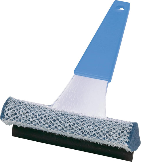 Carrand 9020A 6" Blue Misty Plastic Squeegee with Netting