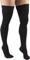 Truform Compression Stockings 20-30 mmHg, Thigh High, Closed Toe, Black, Small
