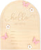 TERJIO Hello World Newborn Sign - Baby Announcement Sign for Baby Showers, Pink