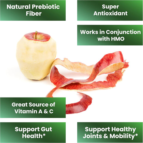 Layer Origin Organic Apple Peel Powder - Boost Akkermansia and Bifidobacteria