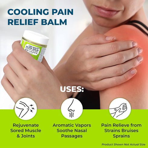 Ultra Balm External Analgesic - Cooling Pain Relief for Backache, Arthritis, Strains, Bruises, Sprains, Muscle Pain,