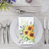 YOCHANDA 100 Pack Spring Sunflower Floral Guest Hand Towels Disposable for Bathroom, Sunflower Paper Napkins Decorative