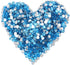 Honbay 1440PCS 5mm ss20 Light Blue Sparkly Round Flatback Rhinestones Crystals, Non-Self-Adhesive