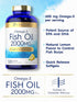 Carlyle Fish Oil Supplements, 2000mg, 320 Softgels - EPA & DHA, 600mg Total Omega-3, Non-GMO & Gluten Free