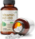Futurebiotics Vitamin K2 (MK7) with D3 Supplement, 5000 IU Vitamin D3 & 90 mcg Vitamin K2 MK-7, 250 Capsules
