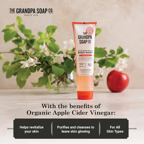 The Grandpa Soap Company Apple Cider Vinegar Body Wash, 9.5 Fl Oz