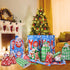 Christmas Gift Bags Assorted Sizes, 22pcs Drawstrings Reusable Plastic Holiday Gift Bags for Presents Wrapping