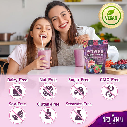 NGU Next Gen U 4 Pack, 150g Immune Super Berry Powder - Each - Support - Food Supplement - Superfood Berries - Smoothie