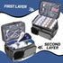 Timoxi Double Layers Medicine Bag with Insulated Compartment Pill Bottle Organizer with Lockable Zipper,Travel Medicine