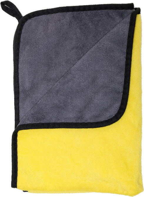 Solid 11" 22" (6) Multipurpose Plush Microfiber Cleaning Cloth Towel for Household, Car Washing, Drying & Auto
