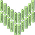 AA NiMh 600mAh 1.2V Rechargeable Batteries for Solar Garden Lights, Pack of 20