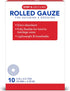 All Health Rolled Gauze Pads - 3 X 2.5 Yds for Wound Cleaning or Covering, 10 Count