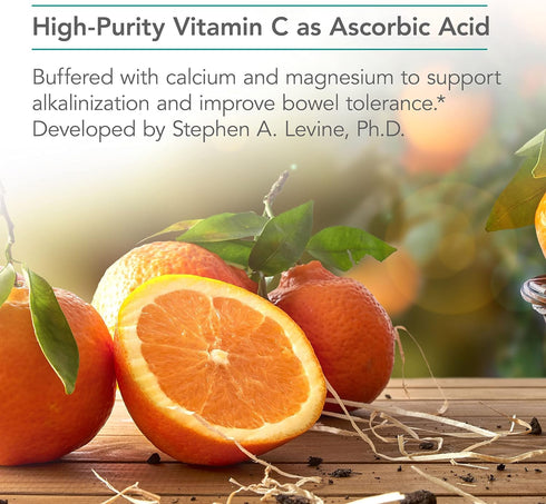 Nutricology Buffered Vitamin C Powder, High-Purity, High Dose, Calcium, Magnesium, Potassium, 8.5 Oz