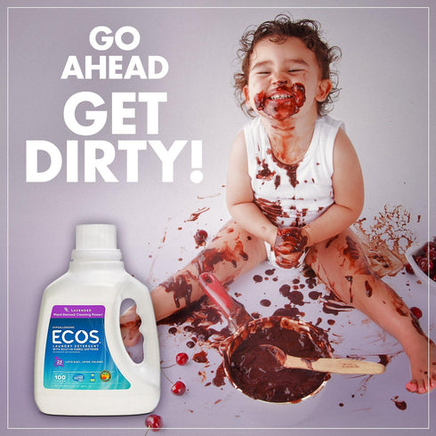 Earth Friendly Products Ecos Laundry, Lavender, 100 Count