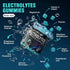 120 Chewable Electrolyte Gummies No Sugar, 6 Electrolytes for Runners, Refreshing Blue Raspberry, 1 Pack