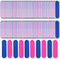 Mini Nail File Bulk - 300Pcs Disposable Double Sided Emery Boards for Home or Professional Manicure Tools (Blue and