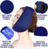 Wisdom Teeth Ice Pack Head Wrap, Blue Face Ice Pack for Oral Surgery Pain Relief with 4 Reusable Cold Therapy Gel Packs