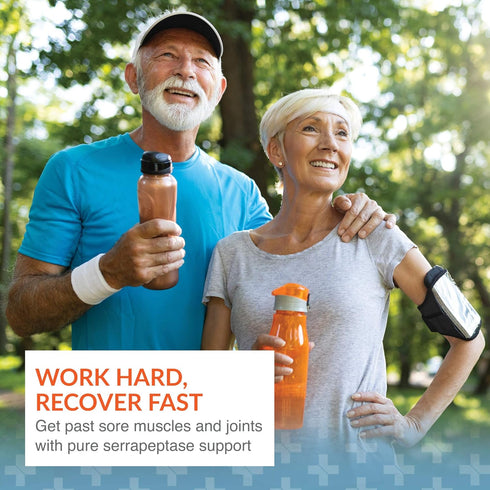Arthur Andrew Medical Serretia Serrapeptase Formula for Muscle and Sinus Support, 60 Capsules