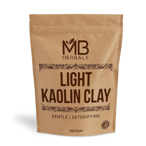 MB Herbals Light Kaolin Clay 250 Grams (8.81 oz) for Face Pack