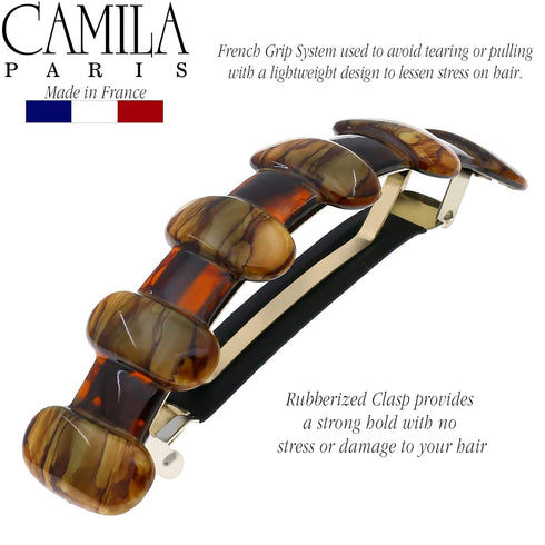 MP802 French Hair Barrette Clip for Girls, Thick Curly Wavy Long Hair, Strong Hold Grip Hair Clips for Women,