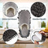 Jecery 2 Pair Microfiber Slippers, Washable Cleaning Slippers for Floor Dust and Dirt Cleaning Tool Supplies