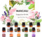 Mancasli Essential Oils Set, 10x10mL Blends & Singles - Peppermint, Lavender, Tea Tree,for