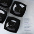 PLASTICPRO Disposable Square Serving Bowls, Black Plastic Snack or Salad Bowl Pack of 4, 64 OUNCE