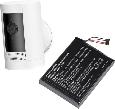 Replacement Battery for B15169 Compatible with Ring 1st Gen Video Doorbell 5000mAh 3.75V