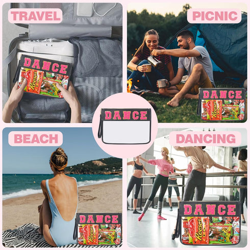 Clear Dance Makeup Bag Dance Accessories for Girls Dance Recital Gifts Dance Competition Preppy Cosmetic Travel Toiletry