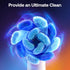 Bitvae R1 Rotating Electric Toothbrush with 8 Brush Heads for Adults and Kids, 5 Modes Rechargeable Power Toothbrush, 3 Hours Fast Charge for 60 Days, Brushing Timer, Pink