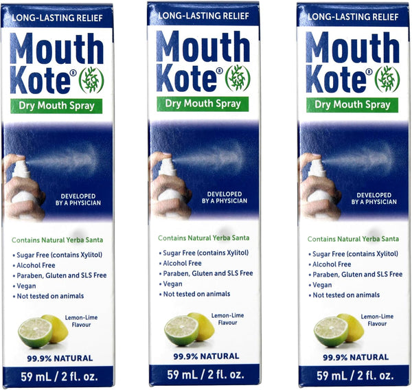 MouthKote Mouth Kote Dry Mouth Spray, Sugar Free, Long-Lasting Relief, Lemon-Lime, 2 FL