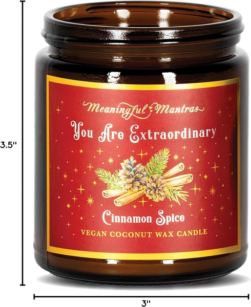MEANINGFUL MANTRAS Scented Candles - Candles for Women - Aromatherapy Candles - Essential Oil Candle You are