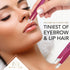 Majestic Bombay Fine Point + Slant Tweezers for Women and Men, Precision Tweezers for Hair Removal