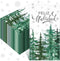 Janlaugh 100 Pcs 3 Ply Feliz Navidad Disposable Napkins Hand Towels for Bathroom