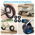 4 Pack Baby Stroller Wheel Cover Black Wheelchair Wheel Tire Protector for Child Kid Baby Stroller Jogger Wheels Covers