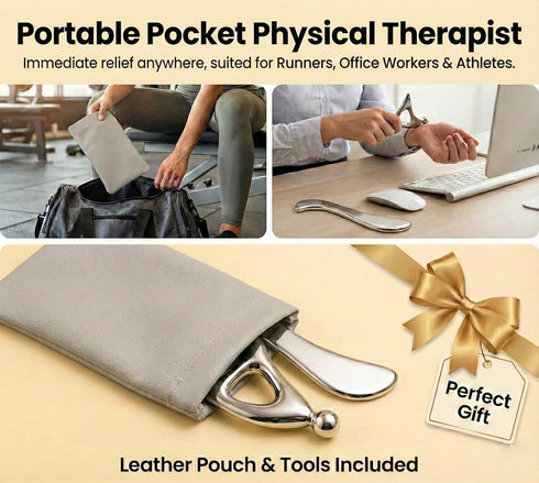 MINZHOUYA Muscle Scraper & Trigger Point Massage Tool- Stainless Steel Gua Sha IASTM for Myofascial Release,Scar Tissue