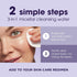 LUMIFY Eye Illuminations Cleansing Water & Eye Makeup Remover, 3-in-1 Micellar Water with Hyaluronic Acid, 160mL