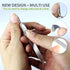 Metal Nail File for Natural Nails, 2 Pack Double Ended Emery Board for Fingernail and Thick Toe Nails, Professional Kit