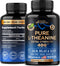 L Theanine 400 mg - Extra Strength Supplement for Stress Relief, Relaxation, Sleep & Calm Support - Made in USA, Plant
