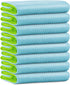 Streak Free Miracle Cleaning Cloth, 12'' x 16'', Pack of 8, Microfiber Window, Mirror, Glass, Lint Free
