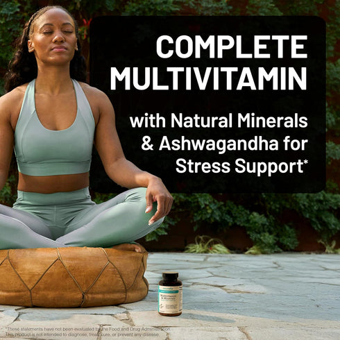 NatureWise Multivitamin for Women with Organic Whole Foods & Natural Minerals - 60 Capsules for Immunity & Stress