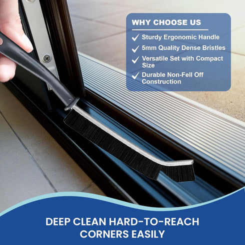 WANTO 7Pcs Crevice Cleaning Brush, Multifunctional Cleaning Brush Scrub Brush,Toilet Brush,Used in Narrow Corner Tight