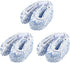 MECCANIXITY Microfiber Scrubber Replacement Head for Window, Glass, Marble Wall, Pack of 3 (Blue)