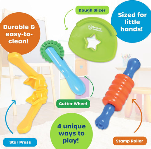 Learning Resources Helping Hands Tactile Tools - Sensory Bin Toys, Preschool Toddler Activities, Fine Motor Toy, Tools