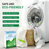 Eco-Friendly Laundry Detergent Sheets, 80 Sheets (160 Loads) - Concentrated for Deep Cleaning
