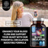 Premium Blood Circulation Supplement for Women and Men, All Natural Blood Flow Support with 8 Powerful Herbs, 90 Caps