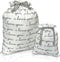 Gather & Knot Drawstring Gift Bags, 20" Large & 12" Small, Premium Canvas Reusable Fabric Wrap for Celebrations