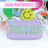 Small Makeup Bag for Purse, Mini Pouch Travel Makeup Bag Zipper Pouches Organizer for Women and Girls (Purple)