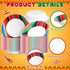 Domensi 16 oz Mexican Serape Paper Bowls, Cinco De Mayo Fiesta Stripes, Disposable Soup Bowls, 100 Pcs